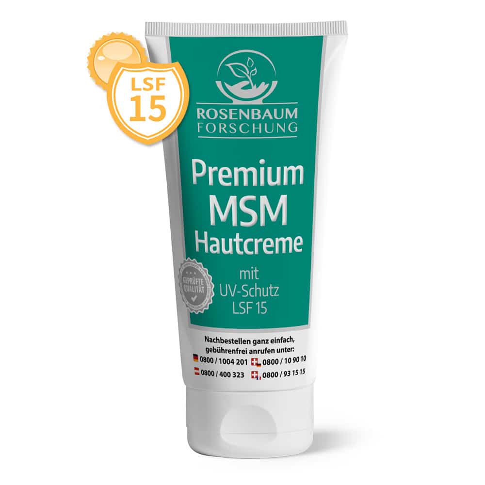 Premium MSM Hautcreme m. UV-Schutz | Rosenbaum-Forschung AT