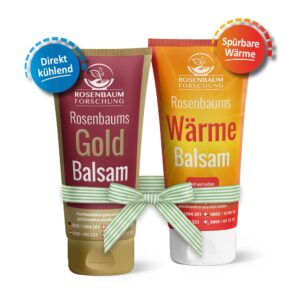 2 Tuben Rosenbaum Balsame: Gold Balsam und Wärme Balsam